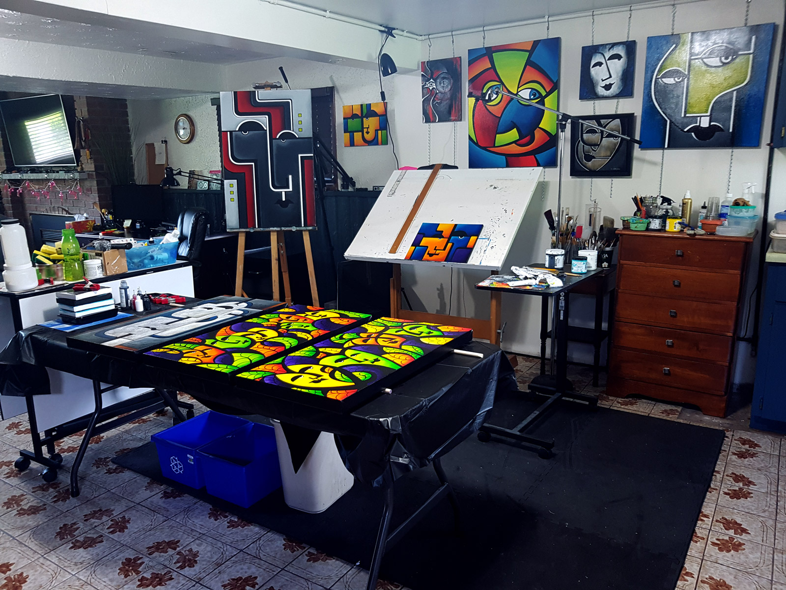 Sonia's studio.